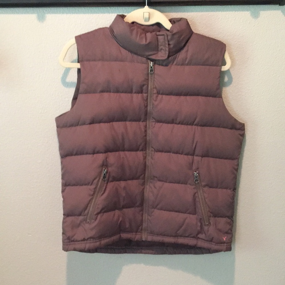 Brown puffer vest by American eagle